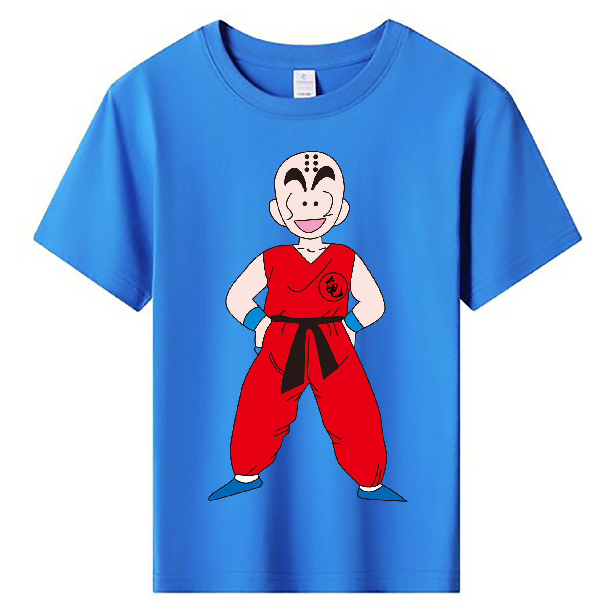 （画像用） ドラゴンボール クリリン DRAGON BALL krillin 綿100％キッズTシャツ（フロントプリント）